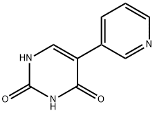 2,4(1H,3H)-Pyrimidinedione, 5-(3-pyridinyl)- Struktur