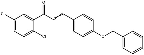 (2E)-3-[4-(benzyloxy)phenyl]-1-(2,5-dichlorophenyl)prop-2-en-1-one Struktur