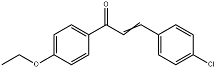 (2E)-3-(4-chlorophenyl)-1-(4-ethoxyphenyl)prop-2-en-1-one Struktur