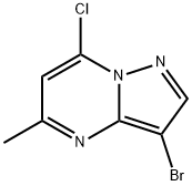 3-bromo-7-chloro-5-methylpyrazolo[1,5-a]pyrimidine Struktur