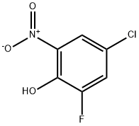 4-chloro-2-fluoro-6-nitrophenol Struktur