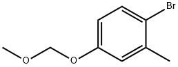 Benzene, 1-bromo-4-(methoxymethoxy)-2-methyl- Struktur