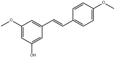 (E)-3-Hydroxy-4',5-dimethoxystilbene Struktur