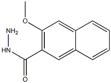 3-methoxy-2-naphthohydrazide Struktur