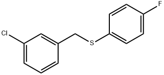 (3-CHLOROBENZYL)(4-FLUOROPHENYL)SULFANE Struktur