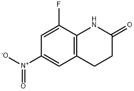 8-FLUORO-6-NITRO-3,4-DIHYDROQUINOLIN-2(1H)-ONE Struktur