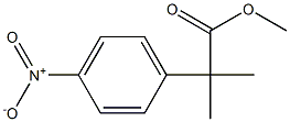 methyl2-methyl-2-(4-nitrophenyl)propanoate Struktur