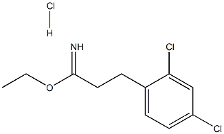 ethyl 2-(2,4-dichlorophenyl)ethanecarboximidate hydrochloride Struktur