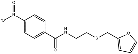 N-[2-(furan-2-ylmethylsulfanyl)ethyl]-4-nitrobenzamide Struktur