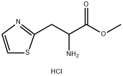 2-Thiazolyl-DL-alanine methyl ester hydrochloride Struktur