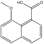 1-Naphthalenecarboxylic acid, 8-methoxy- Struktur