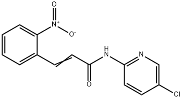 (E)-N-(5-chloropyridin-2-yl)-3-(2-nitrophenyl)prop-2-enamide Struktur