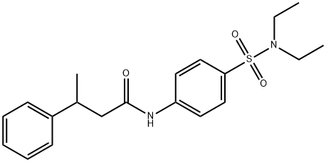 N-[4-(diethylsulfamoyl)phenyl]-3-phenylbutanamide Struktur