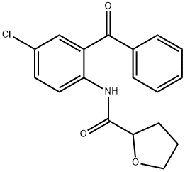 N-(2-benzoyl-4-chlorophenyl)oxolane-2-carboxamide Struktur