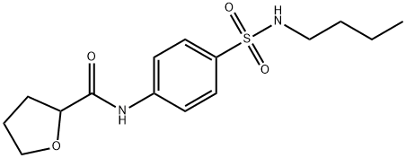 N-[4-(butylsulfamoyl)phenyl]oxolane-2-carboxamide Struktur