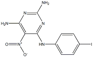 2,4,6-Pyrimidinetriamine,N4-(4-iodophenyl)-5-nitro- Struktur