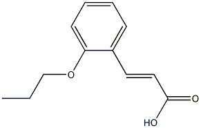 (2E)-3-(2-propoxyphenyl)acrylic acid Struktur