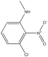 Benzenamine, 3-chloro-N-methyl-2-nitro- Struktur