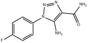 5-Amino-1-(4-fluorophenyl)-1H-1,2,3-triazole-4-carboxamide Struktur