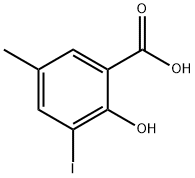 Benzoic acid, 2-hydroxy-3-iodo-5-methyl- Struktur