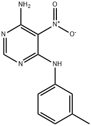 5-nitro-N4-(m-tolyl)pyrimidine-4,6-diamine Struktur