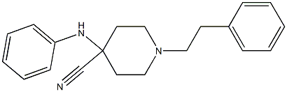 4-Piperidinecarbonitrile, 4-(phenylamino)-1-(2-phenylethyl)-