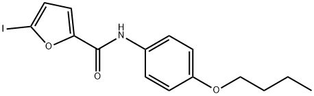 N-(4-butoxyphenyl)-5-iodofuran-2-carboxamide Struktur