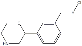 2-m-tolylmorpholine hydrochloride Struktur