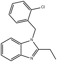 1-(2-chlorobenzyl)-2-ethyl-1H-benzo[d]imidazole Struktur