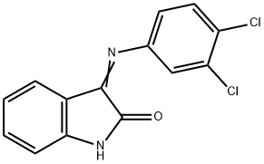 3-[(3,4-dichlorophenyl)imino]-1,3-dihydro-2H-indol-2-one Struktur