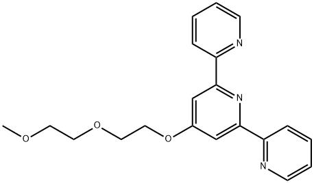 4-[2-(2-methoxyethoxy)ethoxy]-6-(pyridin-2-yl)-2,2-bipyridine Struktur