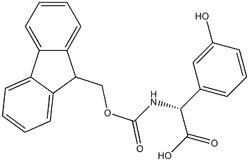 (R)-a-(Fmoc-amino)-3-hydroxy-benzeneacetic acid Struktur