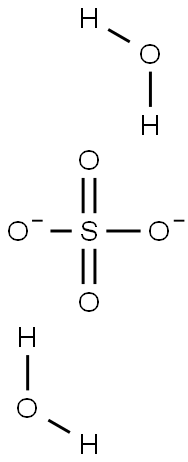 Sulfate dihydrate  Struktur