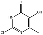 2-Chloro-5-hydroxy-6-methyl-4(3H)-pyrimidinone Struktur