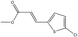 (E)-methyl 3-(5-chlorothiophen-2-yl)acrylate Struktur