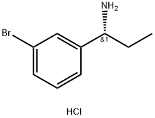 (1R)-1-(3-BROMOPHENYL)PROPYLAMINE HYDROCHLORIDE Struktur