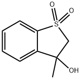 3-Hydroxy-3-methyl-2,3-dihydrobenzothiophene 1,1-Dioxide Struktur