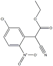 ETHYL 2-(5-CHLORO-2-NITROPHENYL)-2-CYANOACETATE Struktur