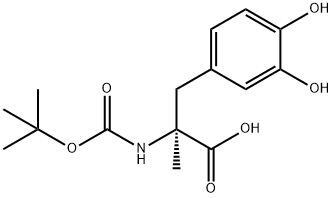 L-Tyrosine, N-[(1,1-dimethylethoxy)carbonyl]-3-hydroxy-a-methyl- Struktur