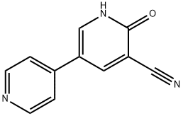 2-oxo-5-pyridin-4-yl-1H-pyridine-3-carbonitrile Struktur