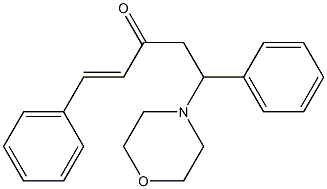 1-Penten-3-one,5-(4-morpholinyl)-1,5-diphenyl- Struktur