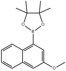 2-(3-methoxynaphthalen-1-yl)-4,4,5,5-tetramethyl-1,3,2-dioxaborolane Struktur