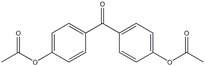 [4-(4-acetyloxybenzoyl)phenyl] acetate Struktur