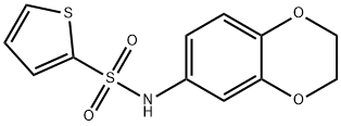 N-(2,3-dihydro-1,4-benzodioxin-6-yl)thiophene-2-sulfonamide Struktur