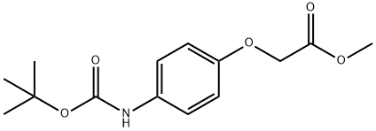 METHYL 2-(4-((TERT-BUTOXYCARBONYL)AMINO)PHENOXY)ACETATE Struktur