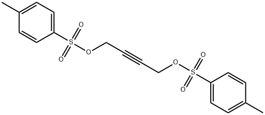 1-methyl-4-[4-(4-methylphenyl)sulfonyloxybut-2-ynoxysulfonyl]benzene Struktur