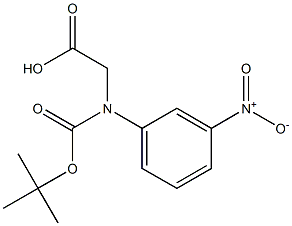 N-Boc-R-3-Nitrophenylglycine Struktur