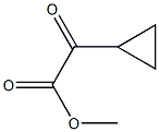 Cyclopropaneacetic acid, a-oxo-, methyl ester Struktur