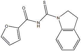 N-(2,3-dihydro-1H-indol-1-ylcarbonothioyl)-2-furamide Struktur