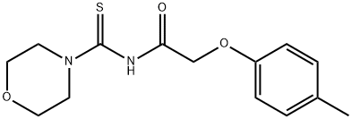 2-(4-methylphenoxy)-N-(4-morpholinylcarbonothioyl)acetamide Struktur